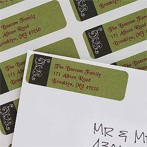  Happy Holidays Custom Address Labels: Office Products