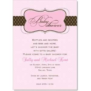  Posh Baby Dots Pink Baby Shower Invitations: Everything 