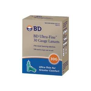  Bd Ultra Fine Lancets, 30 Gauge, Box Of 100: Health 