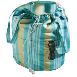  Tag Summer Beach 100 Percent Cotton Striped Bag: Home 