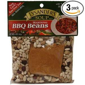 Lysanders Barbeque Beans Soup with Seasonings, 11 Ounce (Pack of 3)