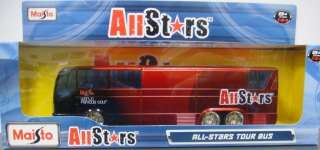 MAISTO ALL STARS DIECAST 1/64 TOUR BUS NEW 11514 RED  