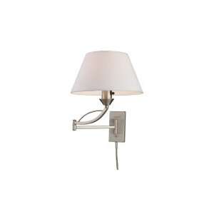  Elysburg 1 Light Swingarm Sconce In Satin Nickel