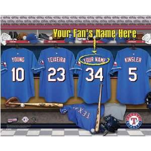  Rangers MVP PICS MLB 12x15 Locker Room Photo Sports 