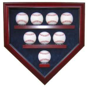  Elite 8 Baseball Homeplate Shaped Display Case: Sports 