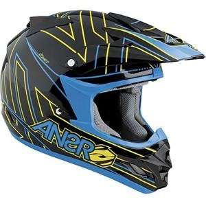   Racing Comet CYK Helmet   2010   X Small/Black/Yellow/Cyan: Automotive
