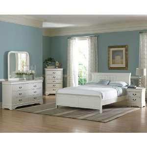 Marianne Panel Bedroom Set (White) (Queen) by Homelegance 