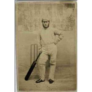  Reprint Unidentified cricket player