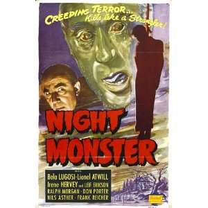  Night Monster Poster Movie B 27 x 40 Inches   69cm x 102cm 