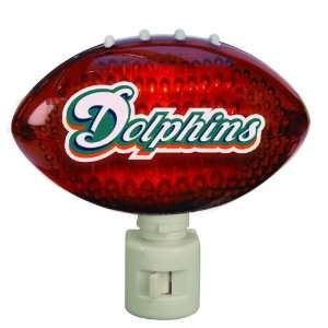   of 2 NFL Miami Dolphins Football Shaped Night Lights: Home Improvement