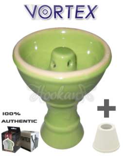 Authentic Green Vortex Genuine Sahara Hookah Shisha Bowl + Seal  