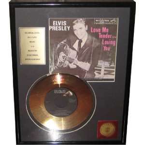  Elvis Presley Framed 24 K Gold Record   New Arrivals 