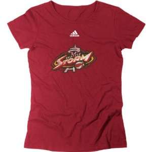   Seattle Storm Womens adidas Distressed Logo T Shirt: Sports