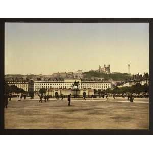  Photochrom Reprint of Bellecour Place, Lyons, France: Home 