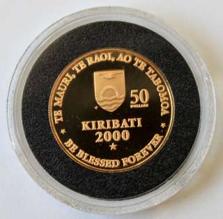 2000 KIRIBATI Millennium Platinum Gold Silver Proof Set  