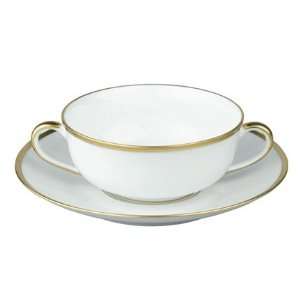  Raynaud Fontainebleau Gold Cream Soup Cup 11 Oz