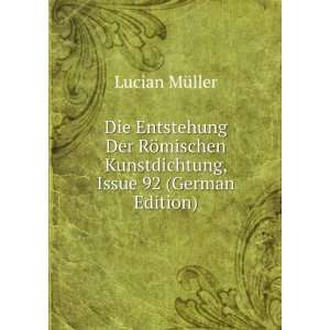   Kunstdichtung, Issue 92 (German Edition) Lucian MÃ¼ller Books
