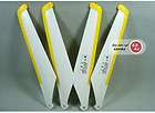 MJX T 23 Helicopter balde Spare Main Blades 4pcs ( Yellow ) 24cm 