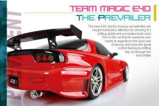 Team Magic 1/10 E4D SLS/320/RX7/S15 Car Drift RTR Brushed Motor (RC 