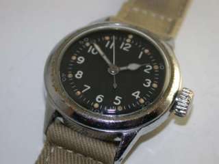 1940s Hamilton Military Issued 39103 Aviators Wrist Watch Grade 2987 