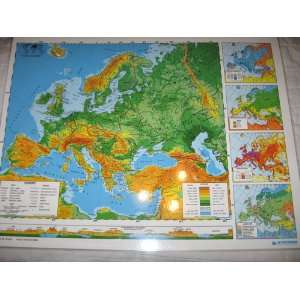  Nystrom Laminated Map of Europe and Asia