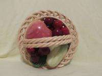Bassano Italy Fruit Basket Openwork Apple Cherries Nice  