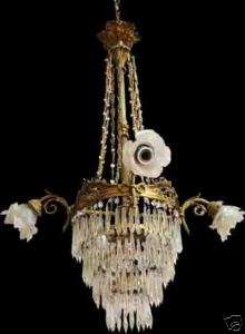 Antique french wedding cake chandelier 4 tiers  