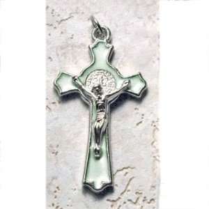   Saint Benedict Crucifix   2 Height   Byzantine Style Cross: Jewelry
