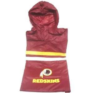   Washington Redskins Hooded Rain Poncho   Size Big: Sports & Outdoors