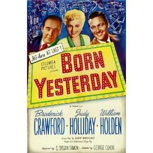  Born Yesterday Movie Poster (11 x 17 Inches   28cm x 44cm 