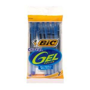  BIC Cristal Gel .8mm Pen   Blue, Twelve   84 Pens: Office 