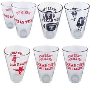  Texas Tech Red Raiders 6 Pack Logo Pint Set Sports 