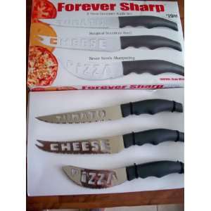   Knives 3 Piece Tomato, Cheese, Pizza Forever Sharp