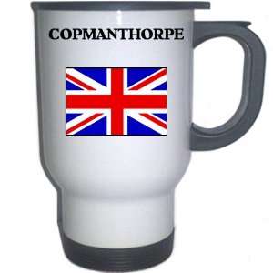 UK/England   COPMANTHORPE White Stainless Steel Mug