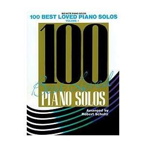   100 Best Loved Piano Solos   Big Note Easy Piano Musical Instruments
