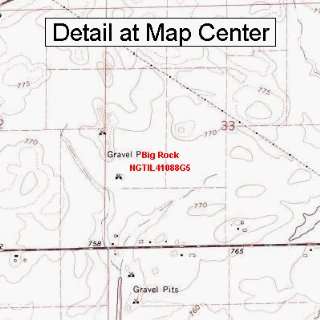   Map   Big Rock, Illinois (Folded/Waterproof): Sports & Outdoors