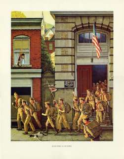 Norman Rockwell Boy Scout Print SCOUTING IS OUTING 1968  