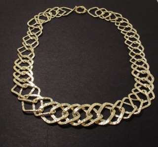 Technibond Hammered Geometric Necklace Silver HSN 18  