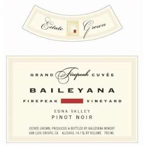  Baileyana Grand Firepeak Cuvee Pinot Noir 2008: Grocery 