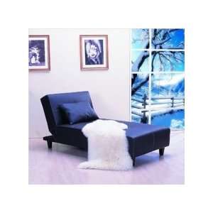   Home Furnishings Deco Chaise Lounge   Color: Black: Home & Kitchen