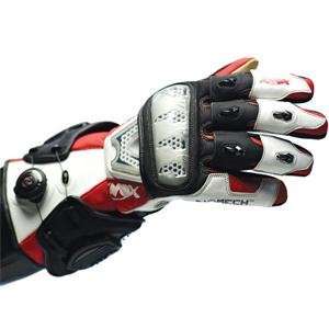  Knox Biomech Hand Armor Gloves   Large/Red Automotive