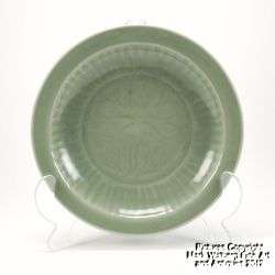 Yuan Ming Dynasty Chinese Celadon Charger Circa 16th  17th Century 