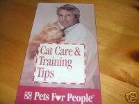 CAT CARE TRAINING TIPS PETS FOR PEOPLE PURINA VHS NEW  