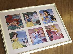  Princesses Framed Storybook 18x24 Book Wall Art Princess Scenes  