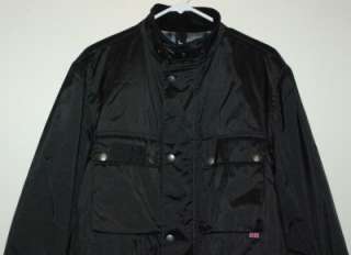 NWT BELSTAFF BLACK JACKET MADE IN ITALY SIZE M  
