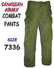CANADIAN ARMY COMBAT PANTS NEW SIZE 7332  