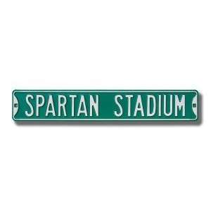   Michigan State Spartans Spartan Stadium Street Sign