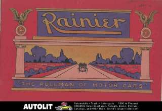 1907 Rainier Model C Automobile Prestige Brochure  