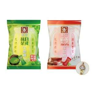 Green Tea /Black Tea Milk Candy Combo   Caramel Taffy Chewy Tea Candy 