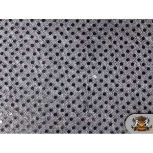  Small Dots Sequin Black 42 Wide / Sold By the Yard 